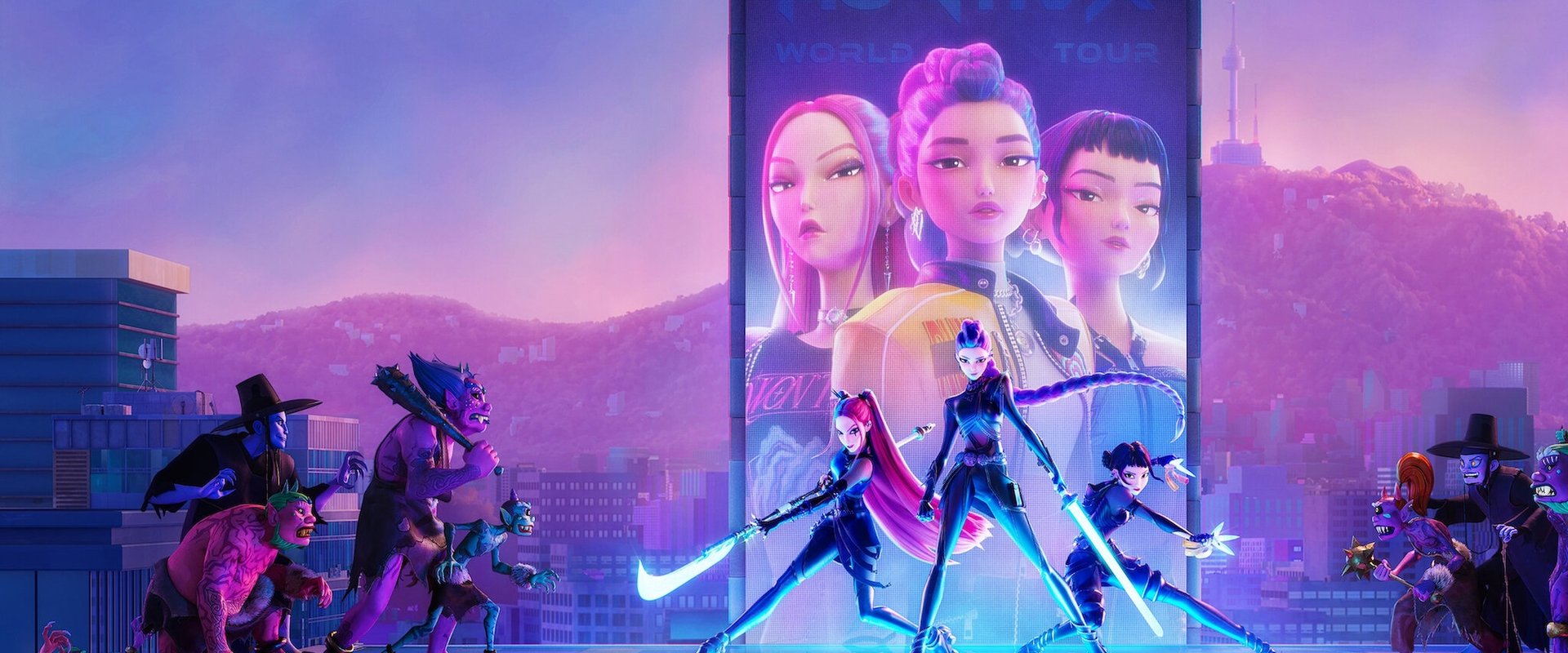 دانلود انیمیشن KPop Demon Hunters 2025 (شکارچیان شیطان کی پاپ 2025) بدون سانسور با زیرنویس فارسی