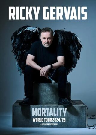 دانلود استندآپ Ricky Gervais: Mortality 2025 (ریکی جرویس: فناپذیری 2025) بدون سانسور با زیرنویس فارسی